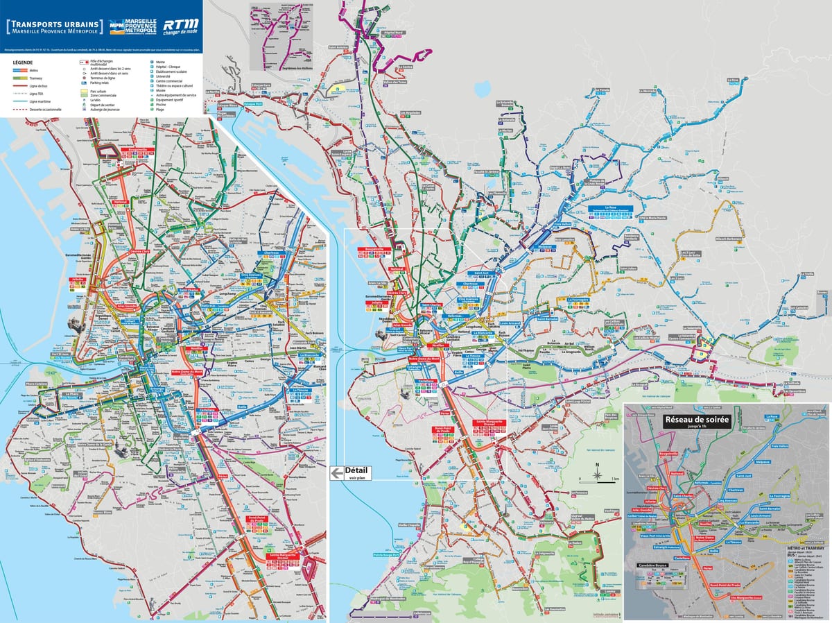 Autobus Marsylia mapa trasy