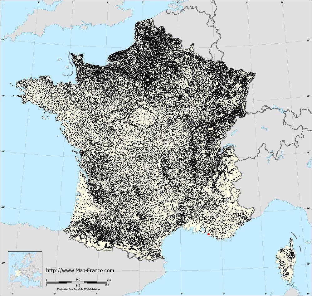 mapa Marcel gmin