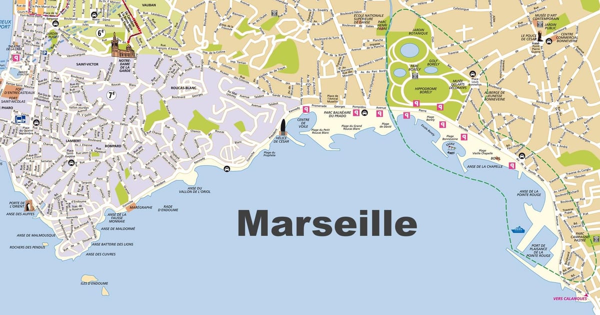 Marcel plaże mapa