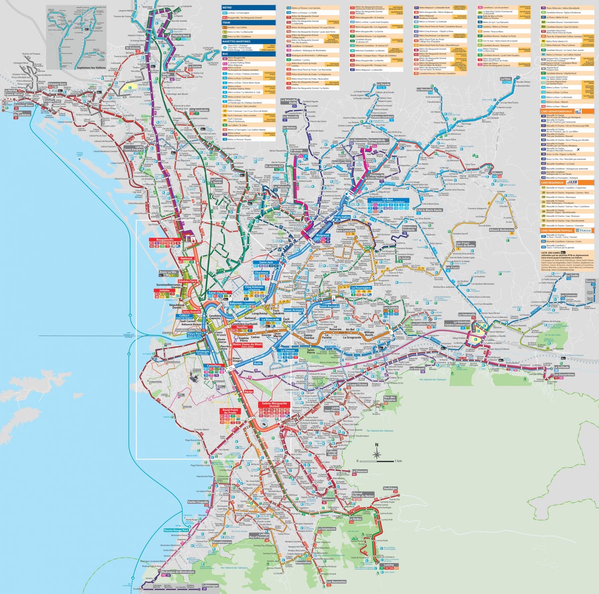 Marcel transportową mapę