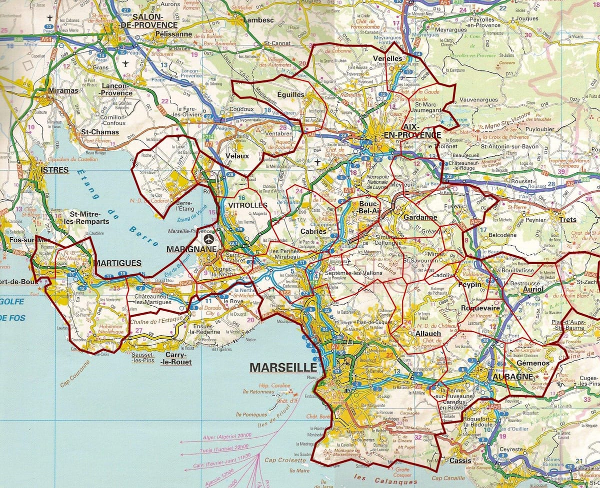 mapa Marcel drodze