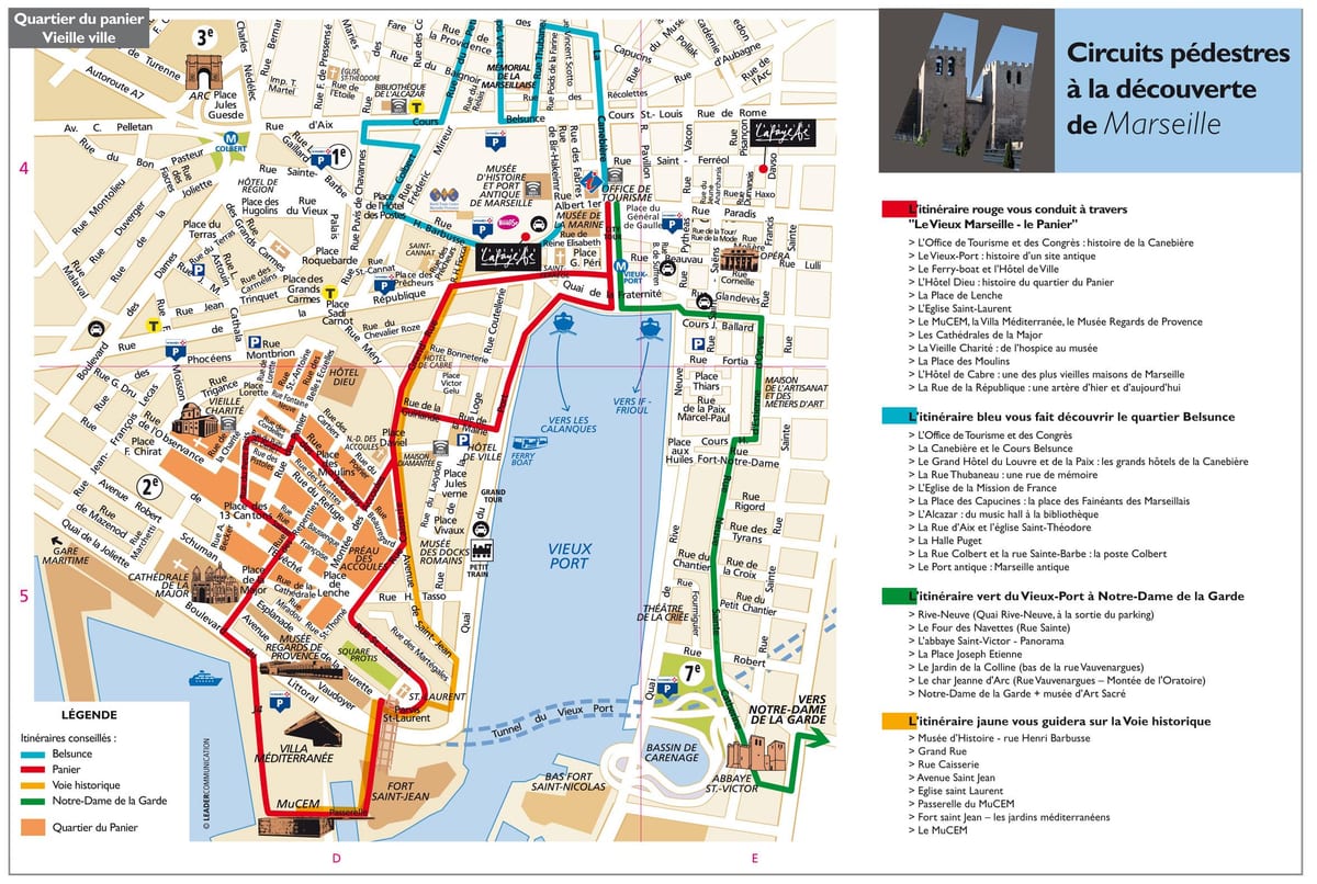 Marcel turystyczną mapę w formacie PDF