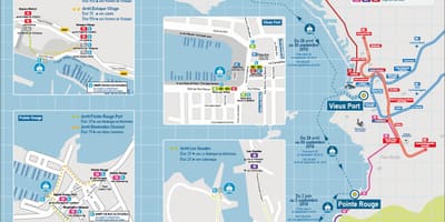 Mapa łodzi Marsylia