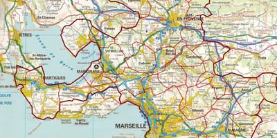 Mapa Marcel drodze
